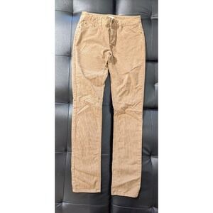 Garnet‎ Hill Light Brown Corduroy Skinny Pants Size 00